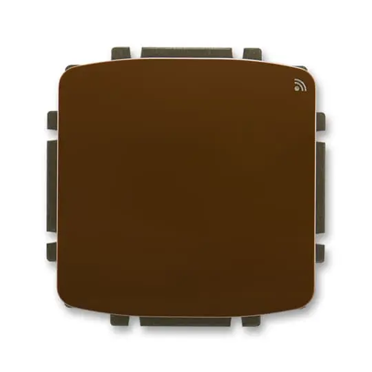 spínač s krátkocestným ovladačem, s přijímačem RF signálu, 868 MHz, hnědá, design TANGO